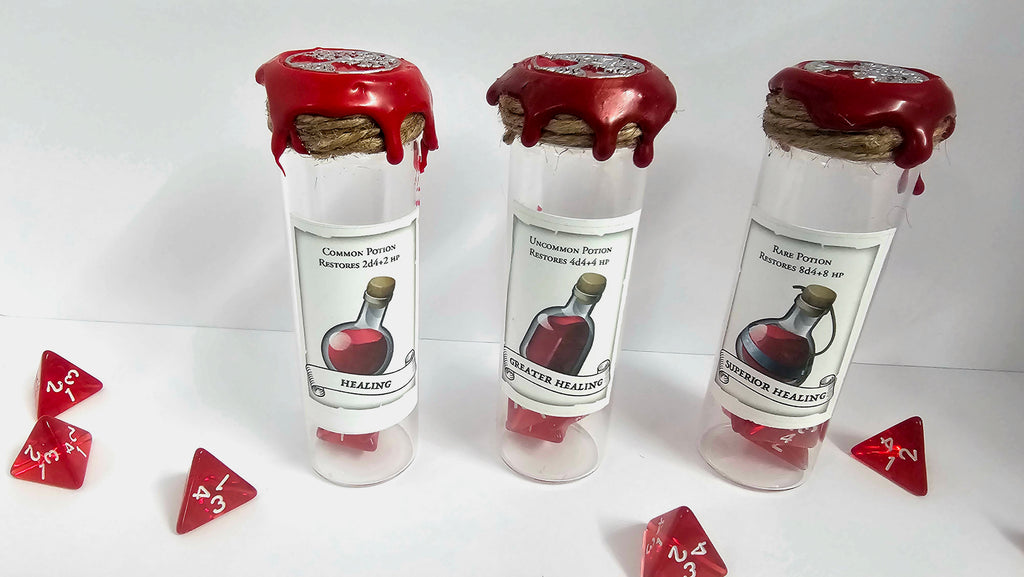 Potions, healing dice- set of 3