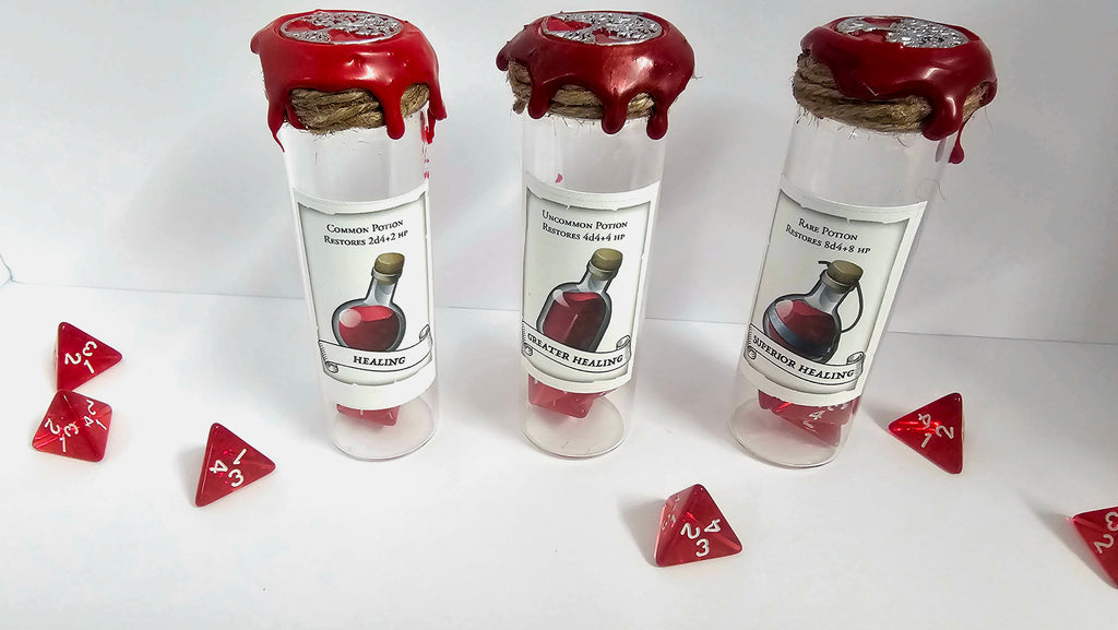 Potions, healing dice- set of 3
