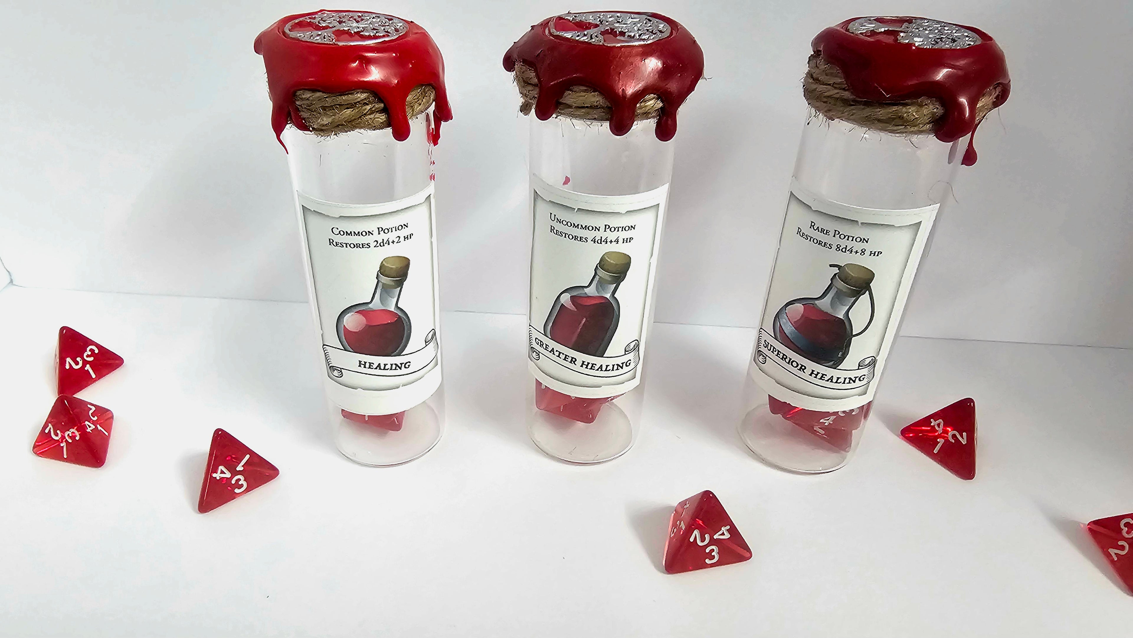 Potions, healing dice- set of 3