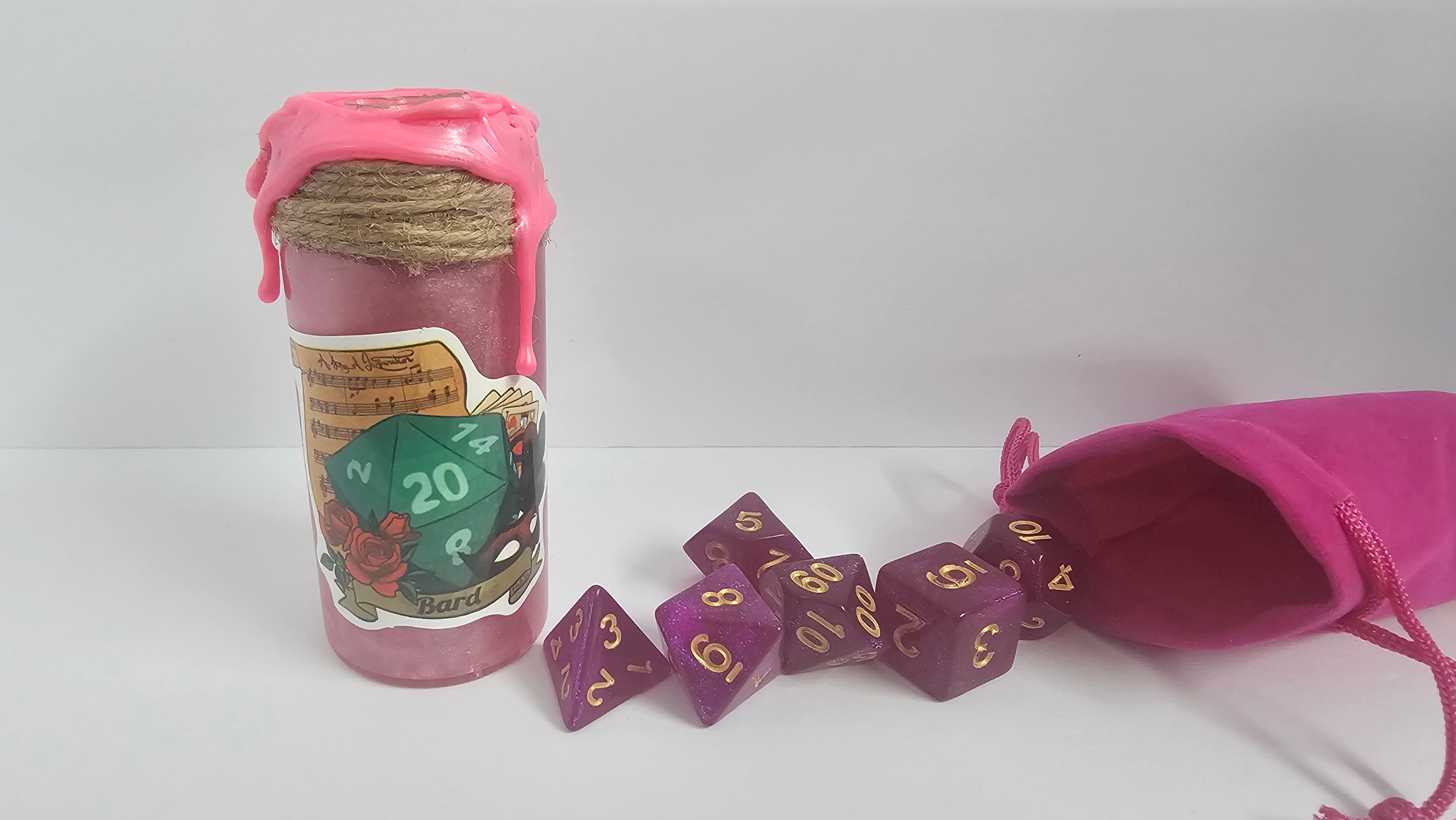 Dice Potion, Class w/ dice/bag