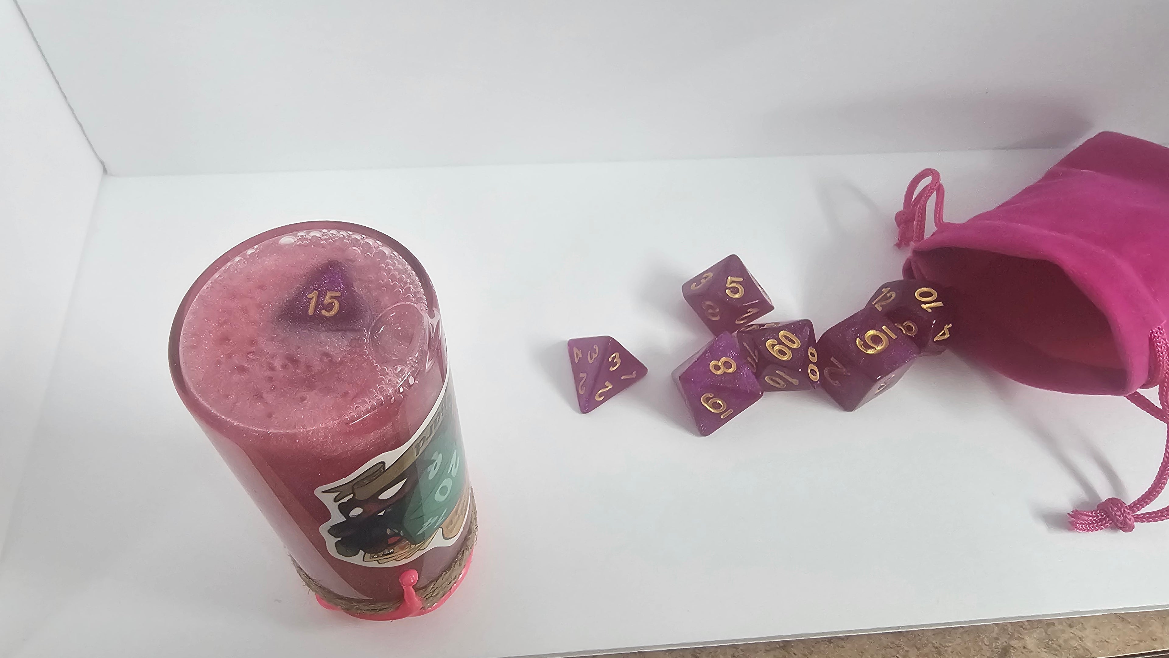 Dice Potion, Class w/ dice/bag