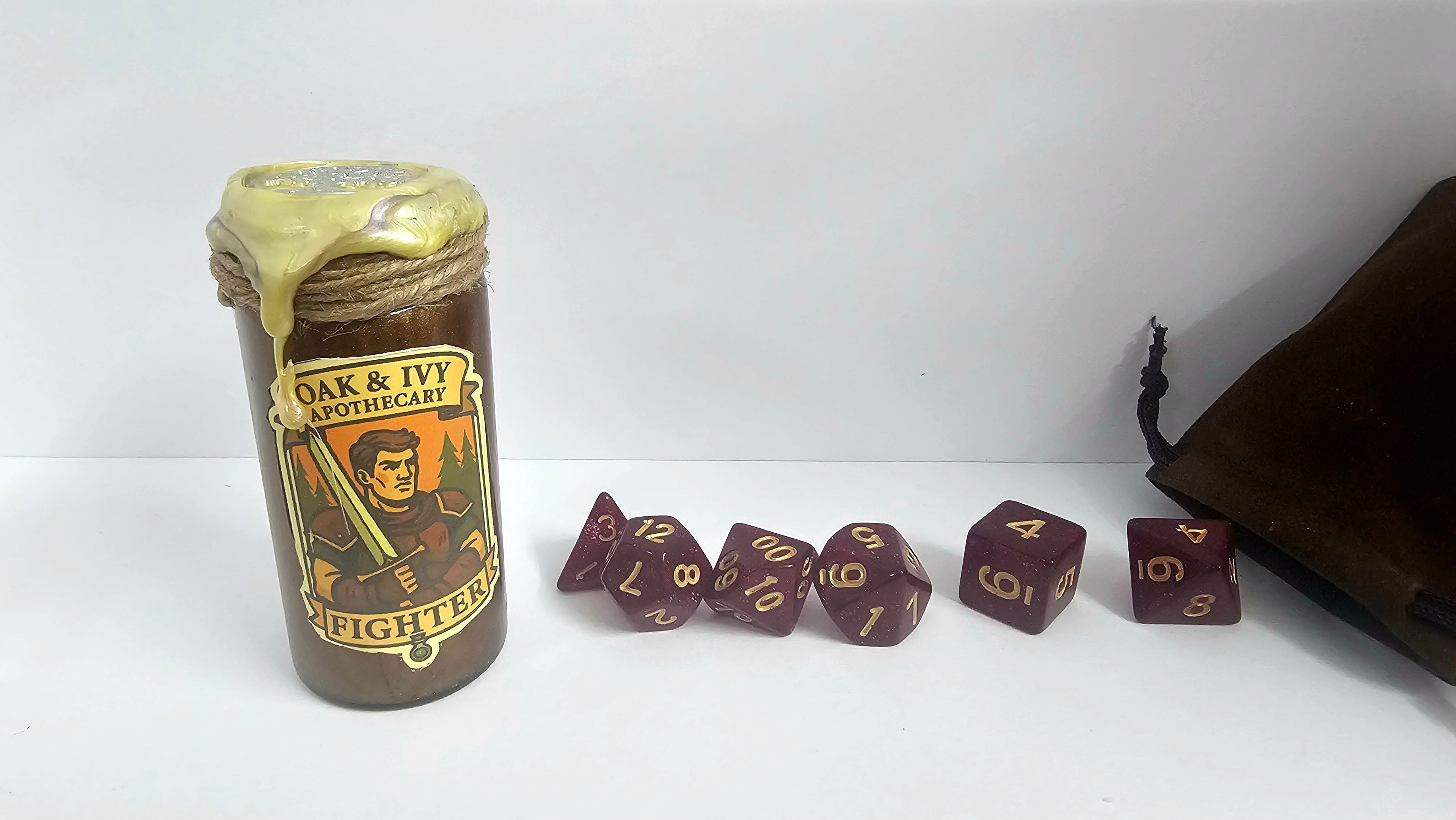Dice Potion, Class w/ dice/bag